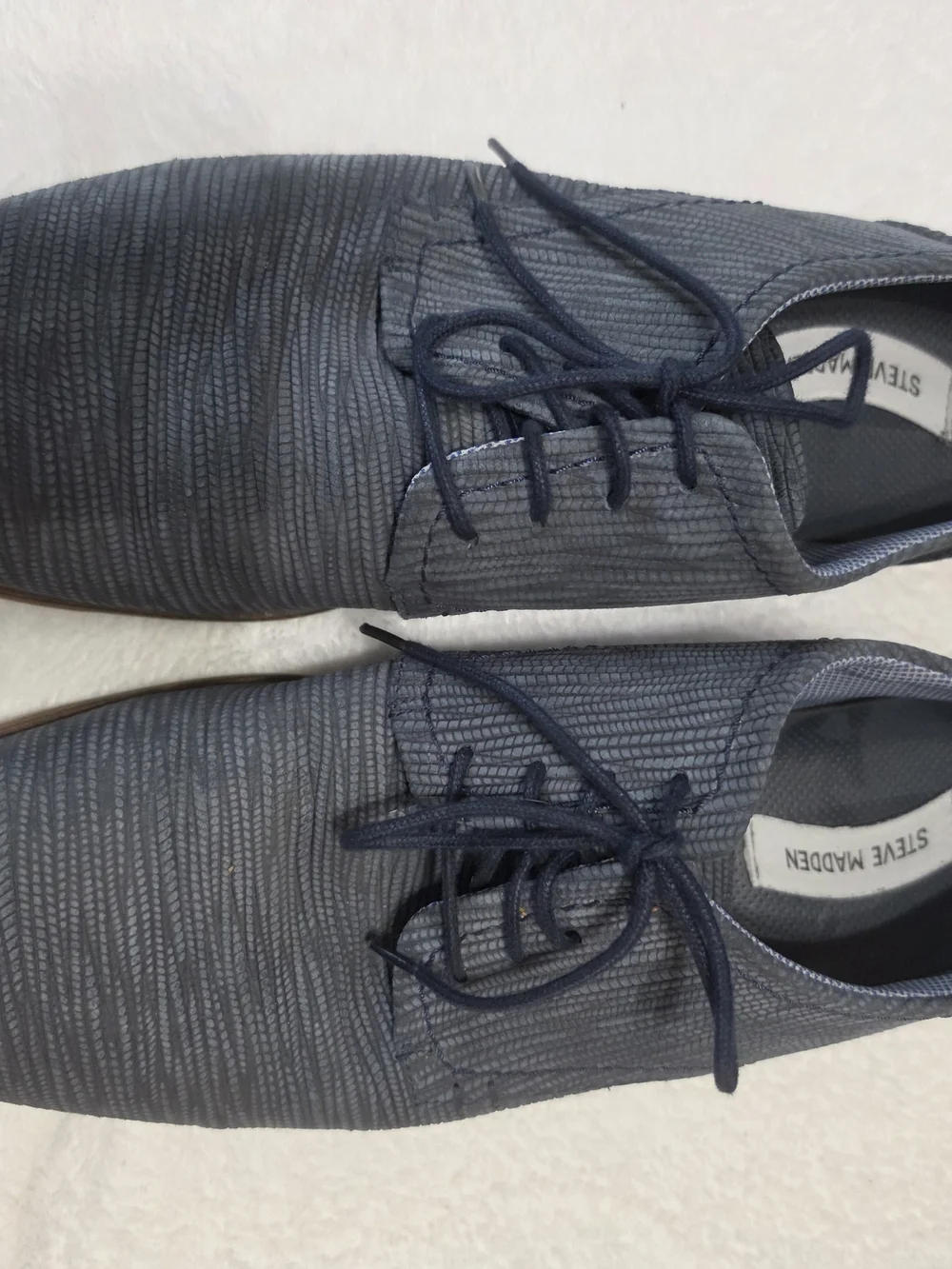 Steve Madden men's casual oxford dress shoes Textured, patterned finish Sz 13
